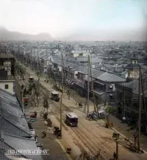 The end of Edo and the early Meiji period, Japan.